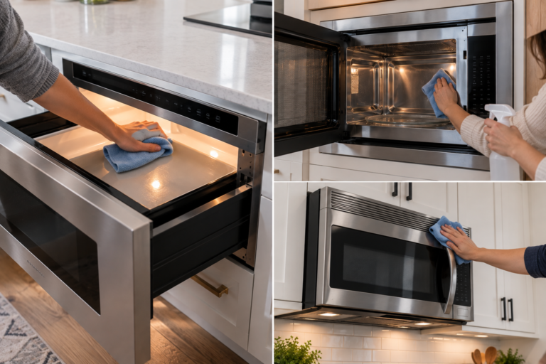 How to Clean a Microwave Drawer, Built-In Microwave or Over-the-Range Microwave