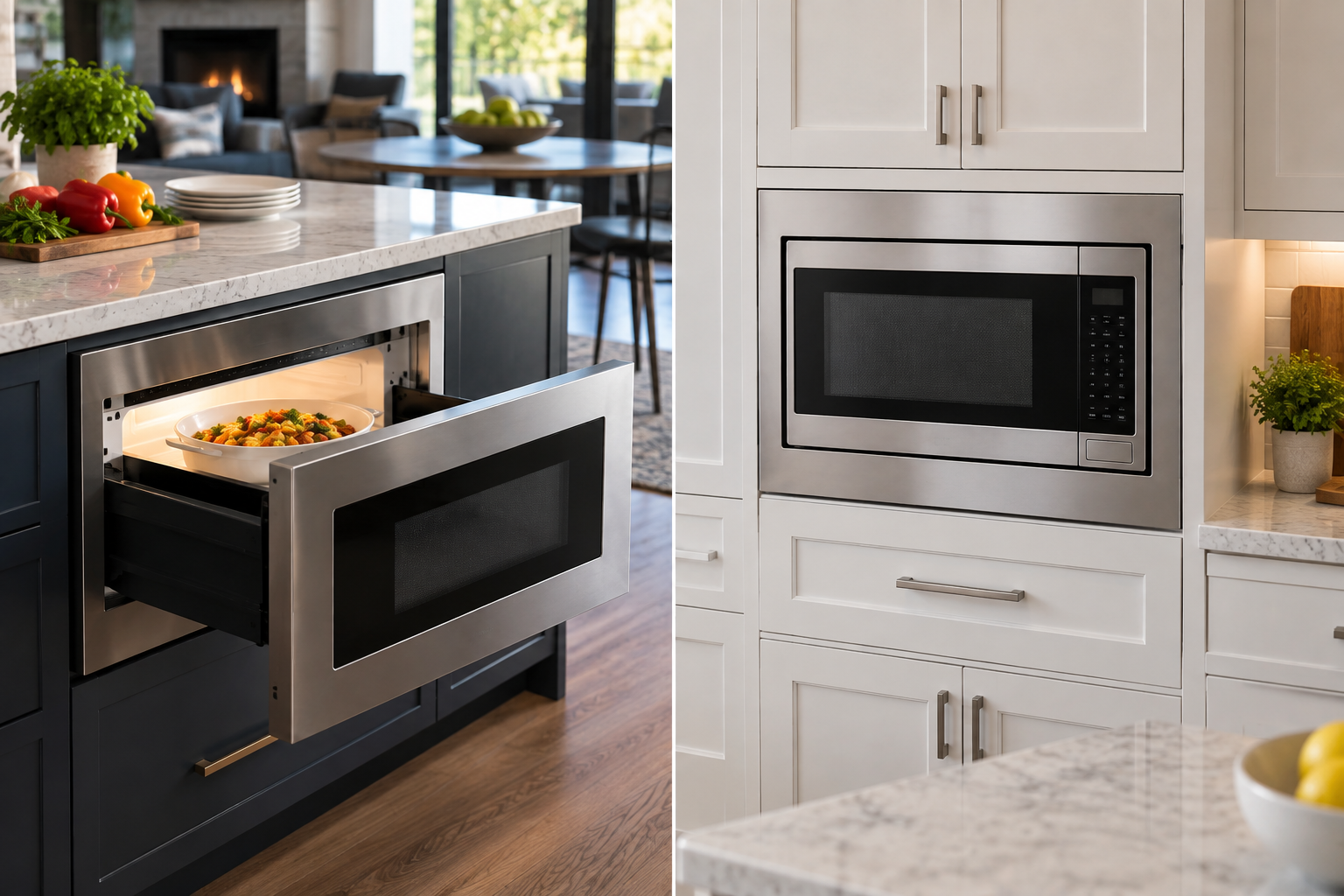 microwave drawer vs built in microwave which design fits your kitchen image