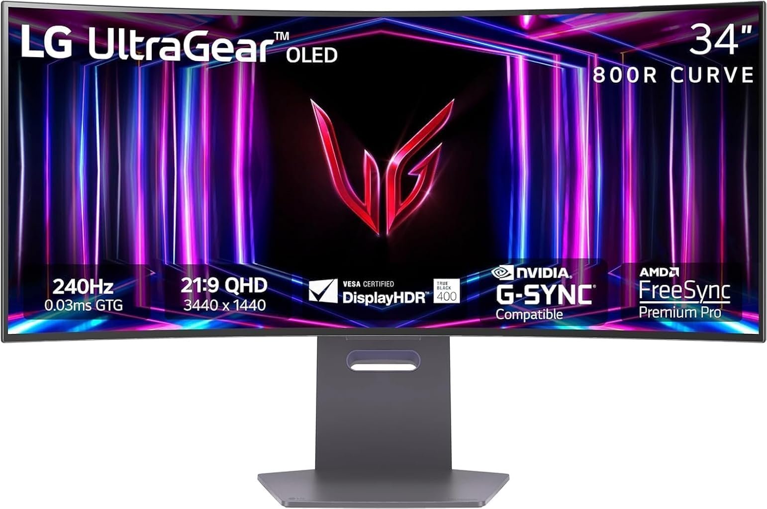 LG UltraGear 34GS95QE OLED Curved Gaming Monitor