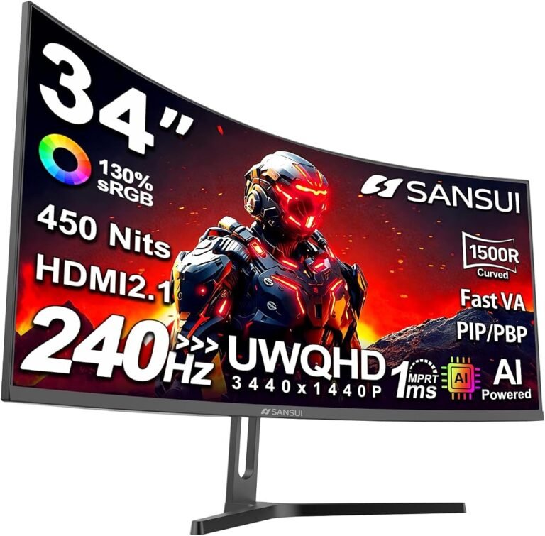 SANSUI UWQHD 240Hz Curved Gaming Monitor Review