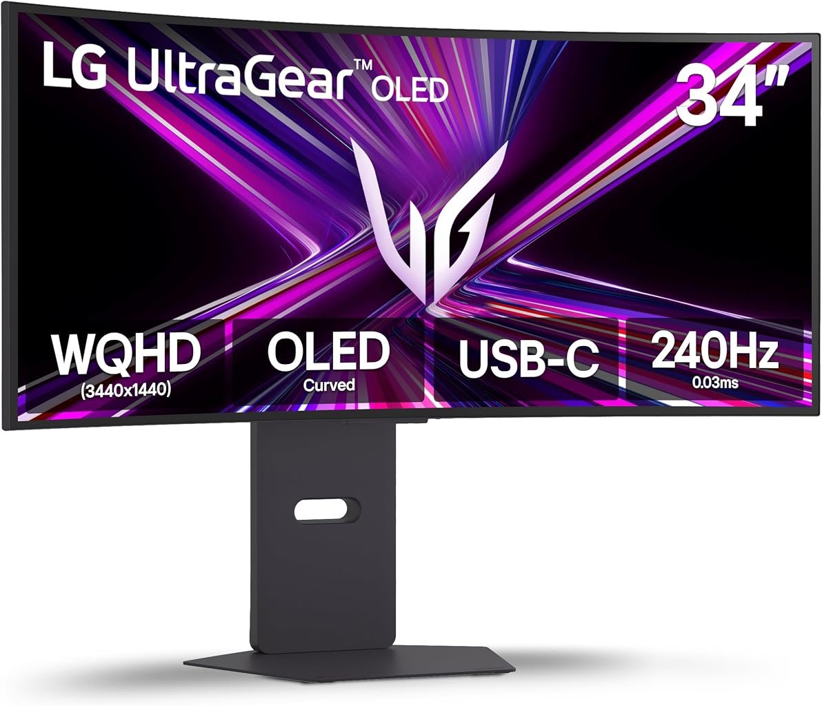 LG UltraGear 34GX900A-B OLED Curved Gaming Monitor