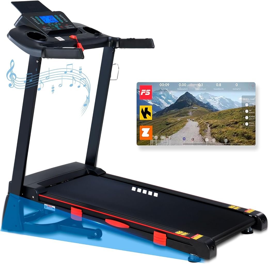 ATEEDGE Auto Incline Foldable Treadmill