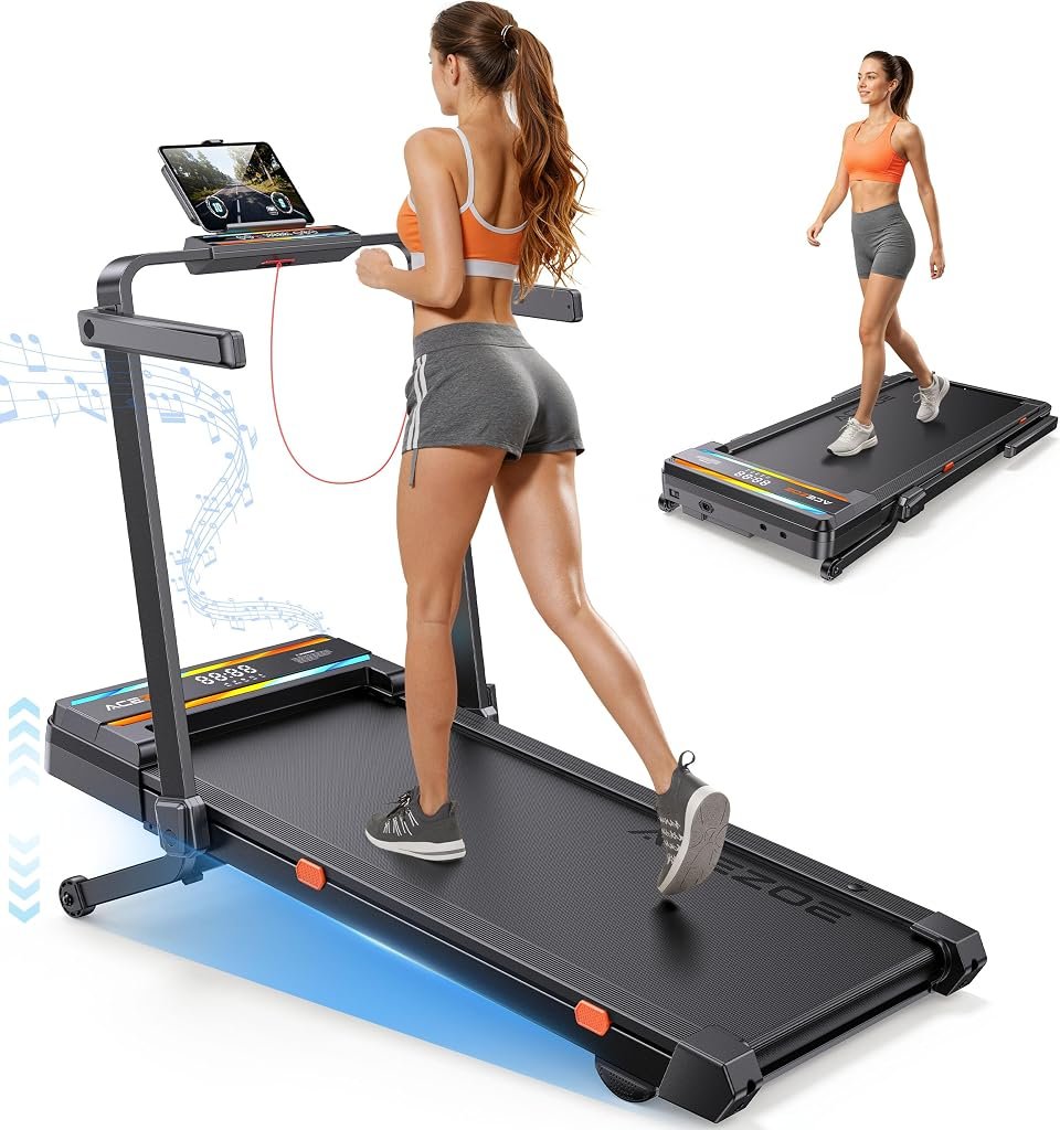 Auto Incline Foldable Walking Pad with Handle Bar