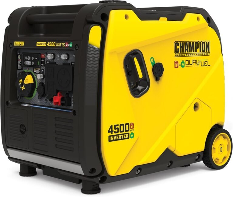 Champion 4500W Electric Start Dual Fuel Inverter Generator Review
