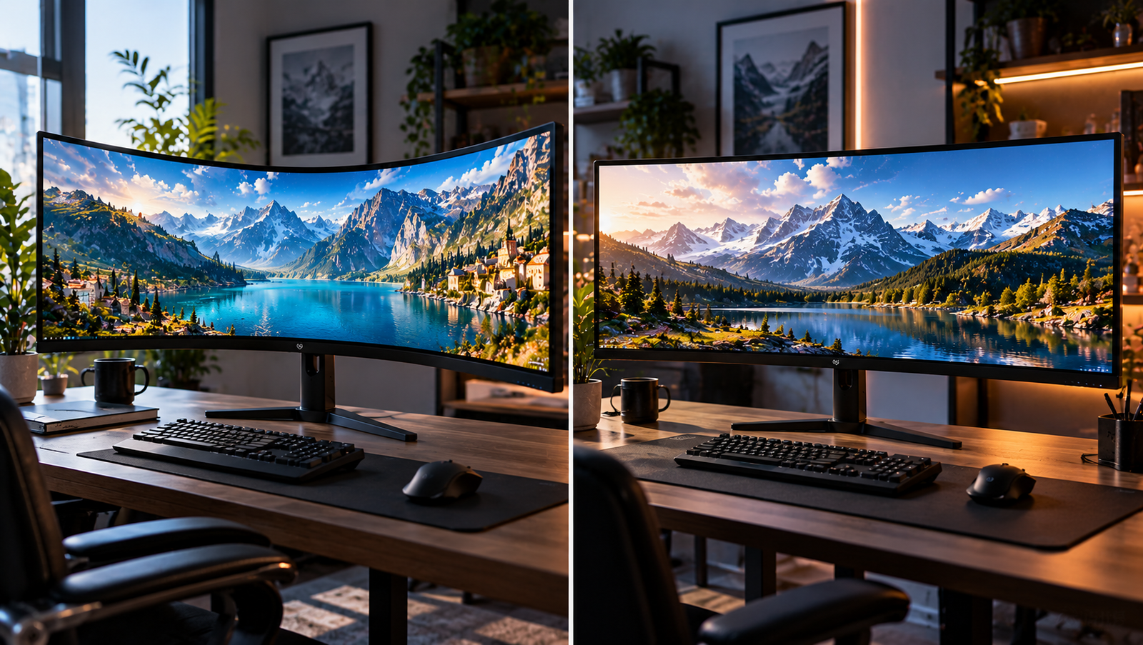 curved vs flat ultrawide monitors what changes in everyday use image