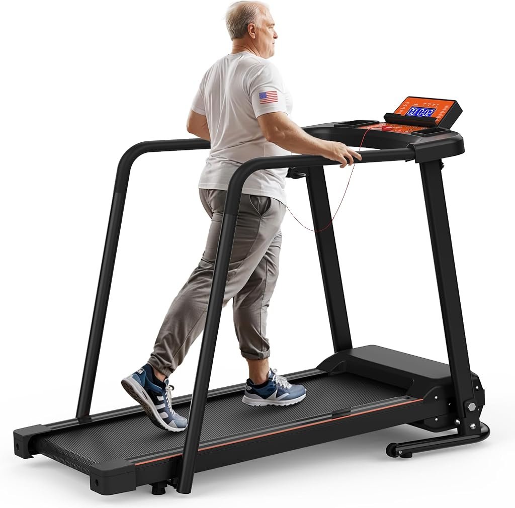 FYC Treadmill for Seniors with Extended Handrails