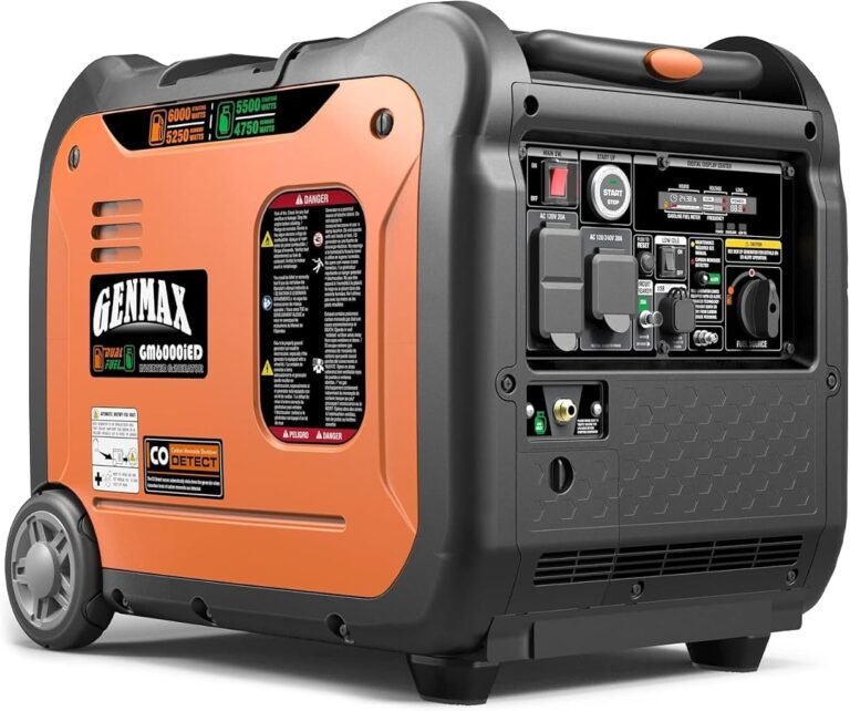 GENMAX GM6000iED 6000W Dual Fuel Inverter Generator Review