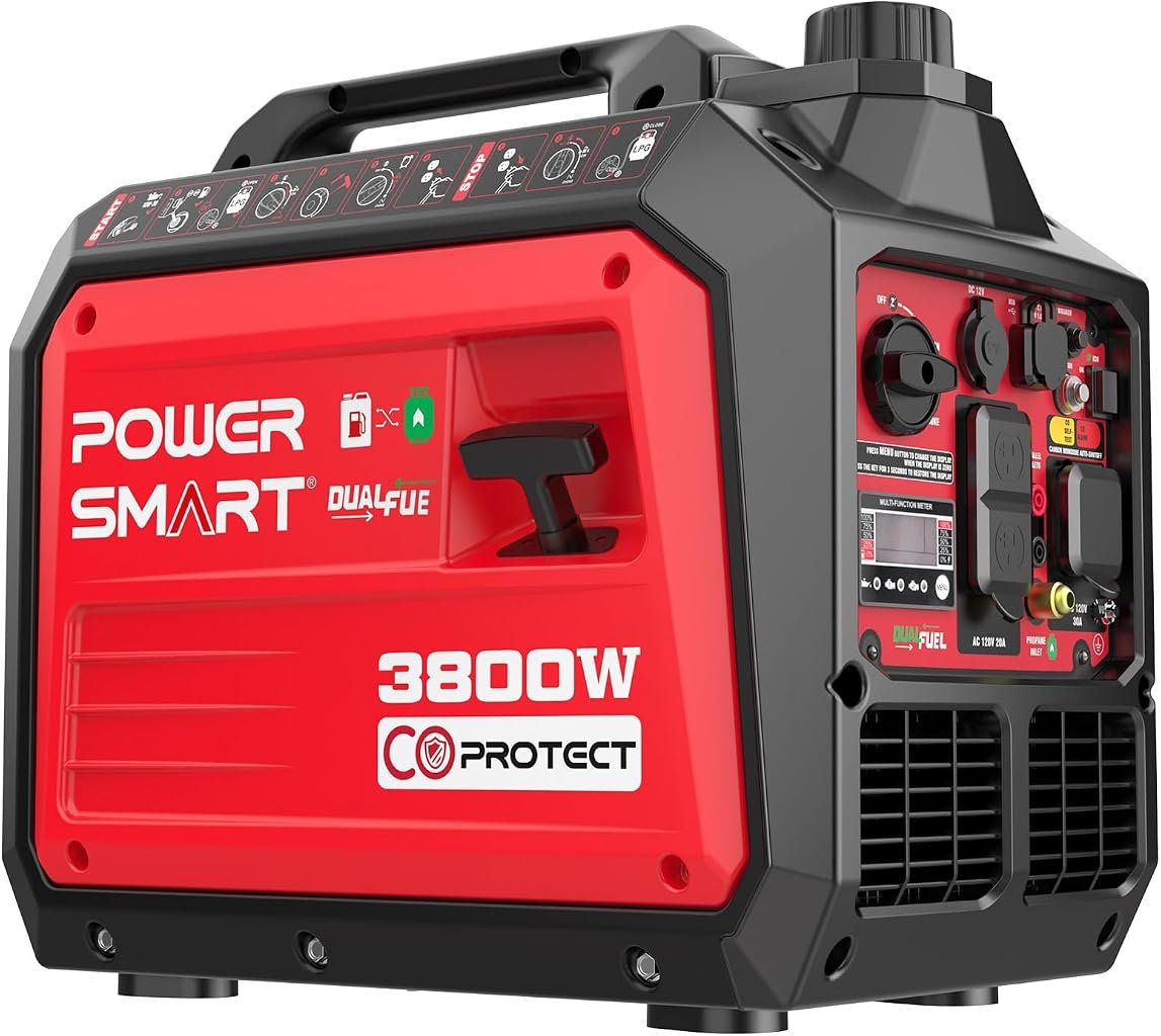 PowerSmart 3800W Dual Fuel Inverter Generator