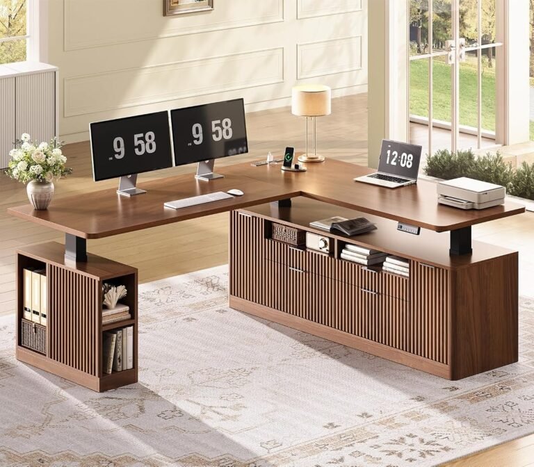 SEDETA Fluted Executive L-Shaped Electric Standing Desk Review