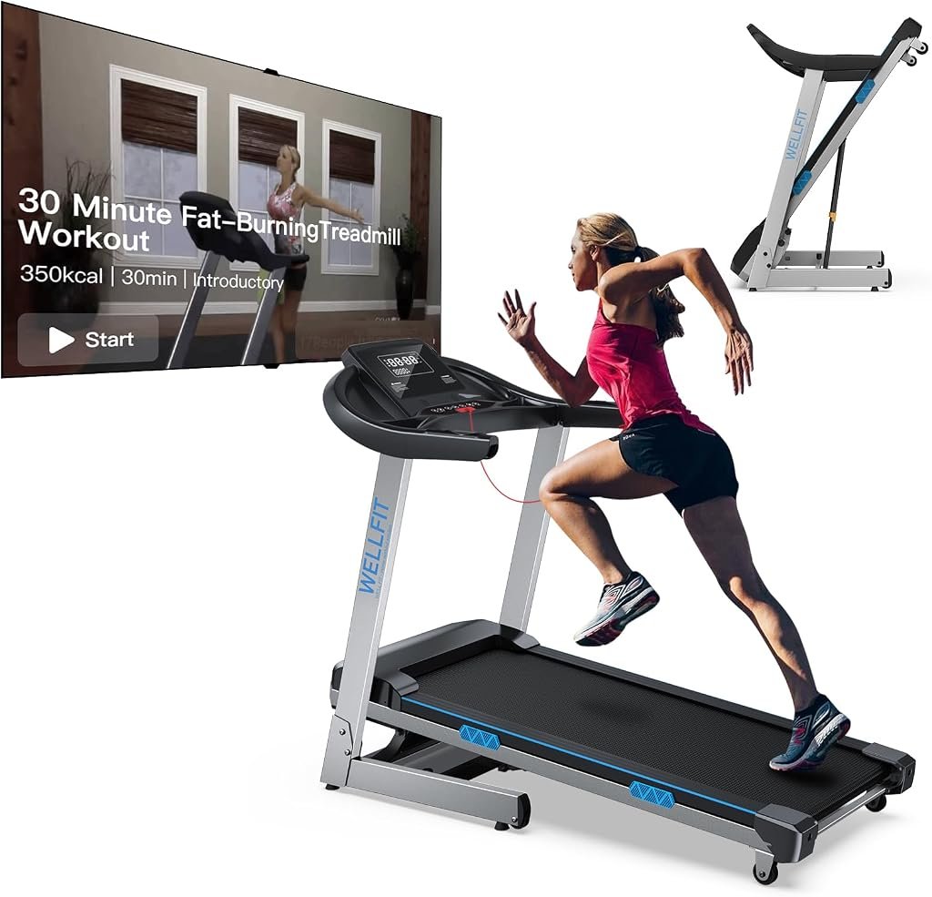WELLFIT Heavy Duty Foldable Treadmill