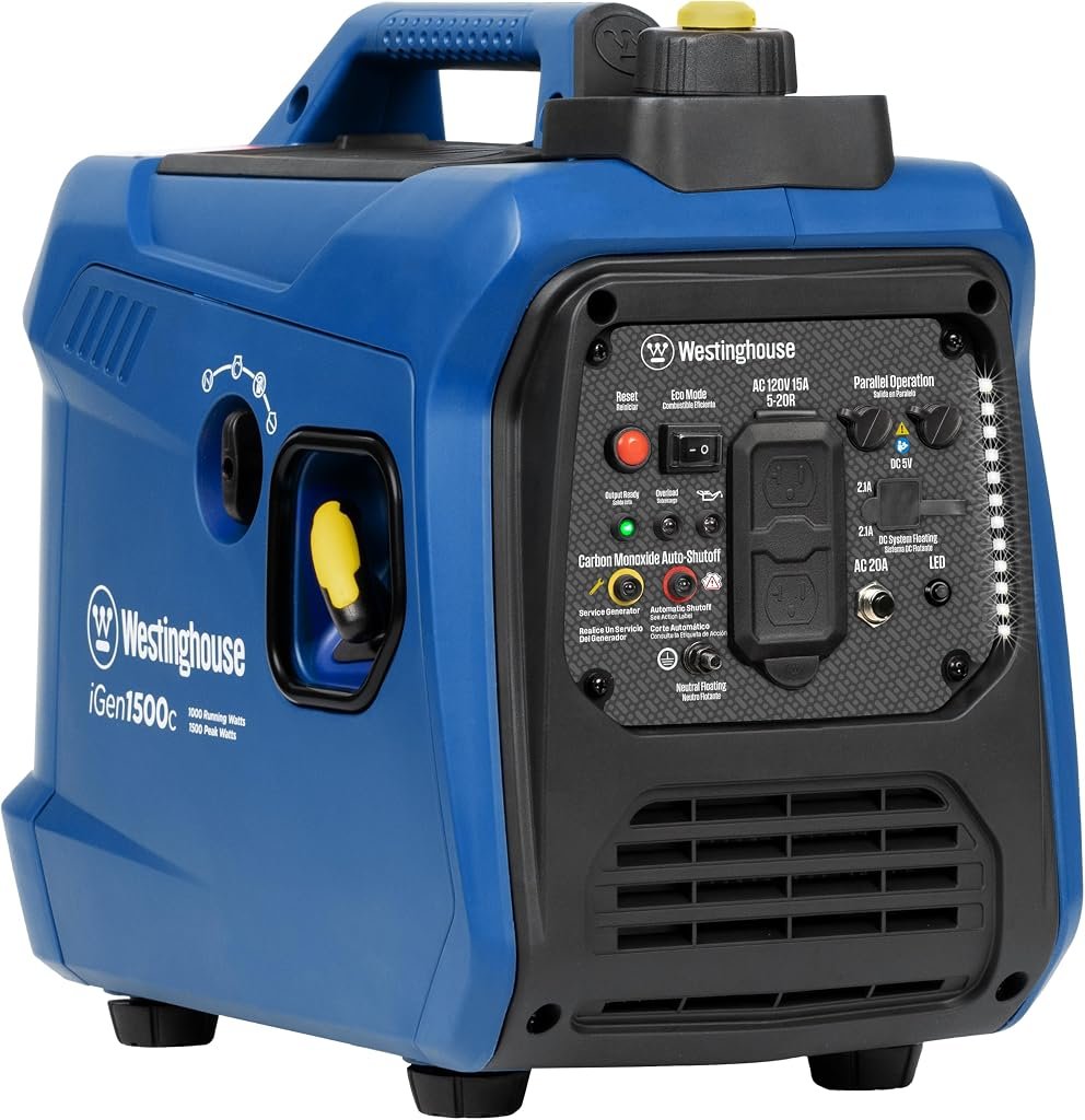 Westinghouse 1500 Peak Watt Gas Inverter Generator