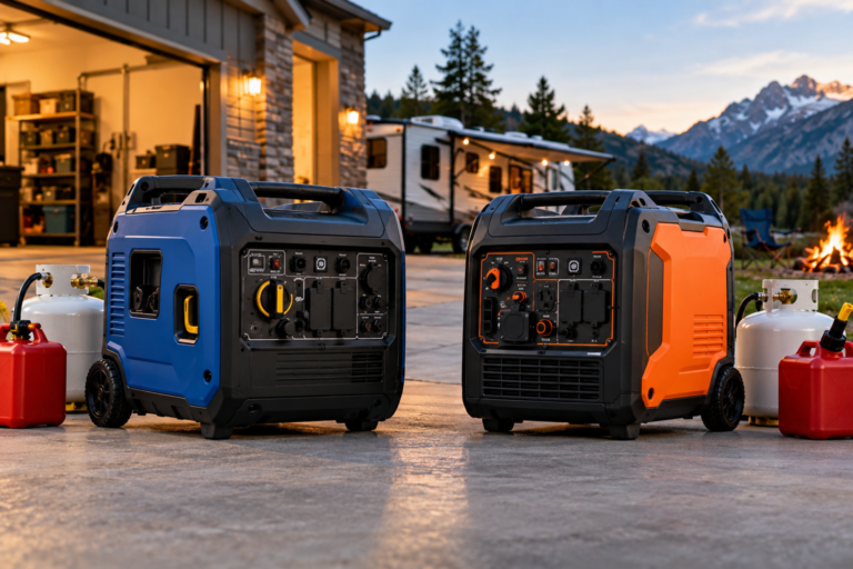 Westinghouse 5000W Dual Fuel Inverter Generator vs WEN DF480iX